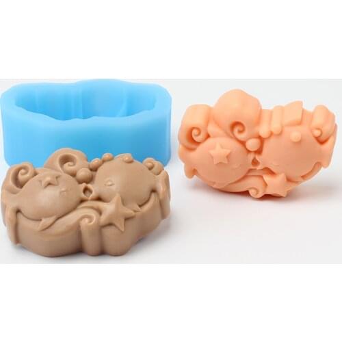 Gemini Silicone Soap Mold for Natural 3D 12 Constellations Themes Craft Resin Mould