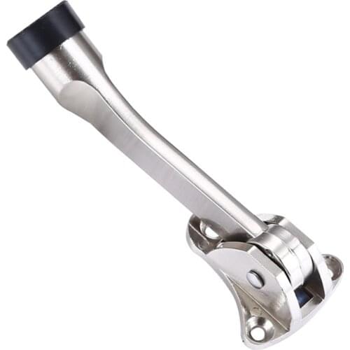 Anti-collision Door Stopper Stops Horseshoe Shape Door Top Buffer Doorstop Wall Protectors, Zinc Alloy Security Door Stoppers