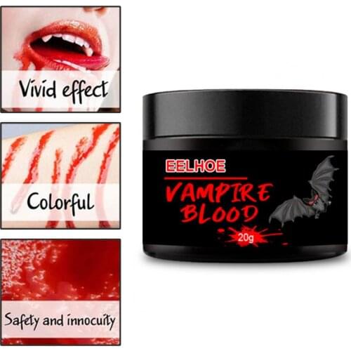 Vampires Blood Realistic Effects Eco-friendly Easy Cleaning Halloween Dress Up Fake Blood Cream