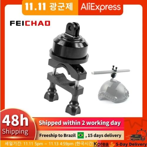 360 Swivel Rotating Bar Mount Helmet for 22-32MM Selfshot Arm for GOPRO Hero 9/8/MAX Skydiving Skiing