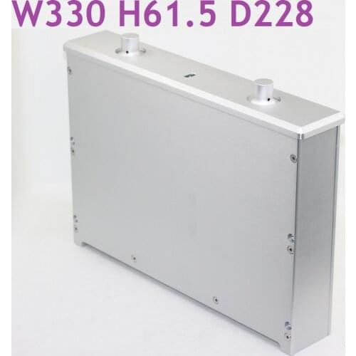Size W300 H61.5 D228 Pre-Amp Headphone Amplifier DAC Decoder All Aluminum Chassis BZ3306 DIY Power Amplifier Supply Enclosure