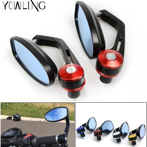 Motorcycle Mirror Scooter Racer Rearview Side View Handle Bar Ends Mirror for KAWASAKI ninja 300 250 z750 zx10r Hyosung GT250R