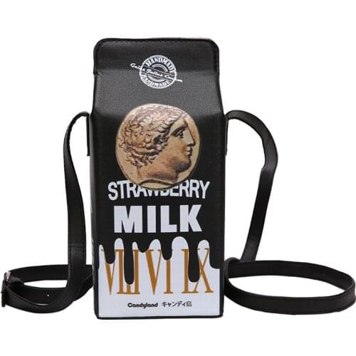 Woman fashion shoulder bag funny personality pu messenger bag