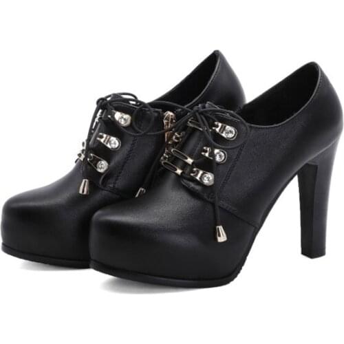 BLXQPYT Zapatos De Mujer 2021 Ankle Boots Elegant Fashion Womans High Heels 11cm Wedding Shoes Womens Platform Size 32-43 833