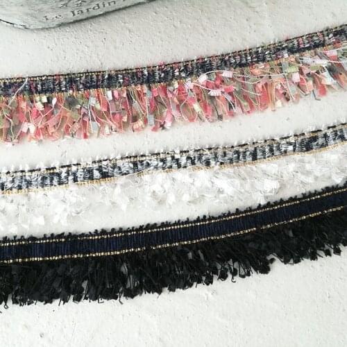 1m Export Colorful Lace Handmade Fringe Trims DIY Ribbon Tablecloth Curtain Doll Skirt Tassel Clothing Accessories Rowing Trims
