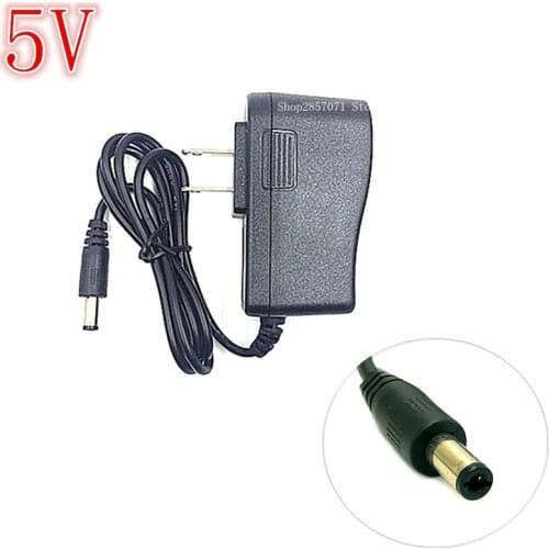 1PCS 5V1A 2A AC 100V-240V Converter Adapter DC 5V 1A 2A driver Power Supply US Plug 5.5mm x 2.1-2.5mm For Strip LED TV Box MX