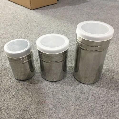 1PC Stainless Chocolate Shaker Cocoa Flour Icing Sugar Powder Coffee Sifter Strew Pad Dus PH 009