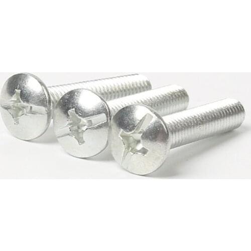 20pcs M5 carbon steel screws galvanized Phillips round truss head screw common bolts for furniture 8-16mm length