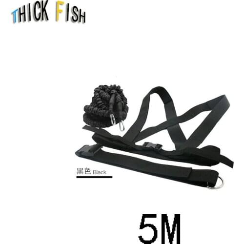 50LB Double resistance band training pull rope stretch rope track and field track and field running explosive force jumping
