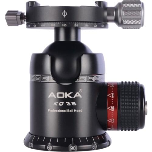 AOKA AK-KQ38 360 Degree Panoramic With Quick Release Plate Tripod Ball Head Ball Head For Camera