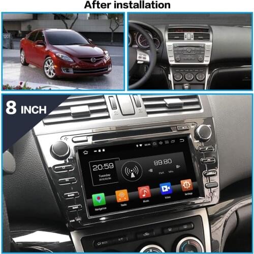 For Mazda 6 Atenza 2008-2012 DSP Car DVD Player Android10 128/64/16 GPS Navigation Auto Radio Stereo Head Unit Multimedia Player