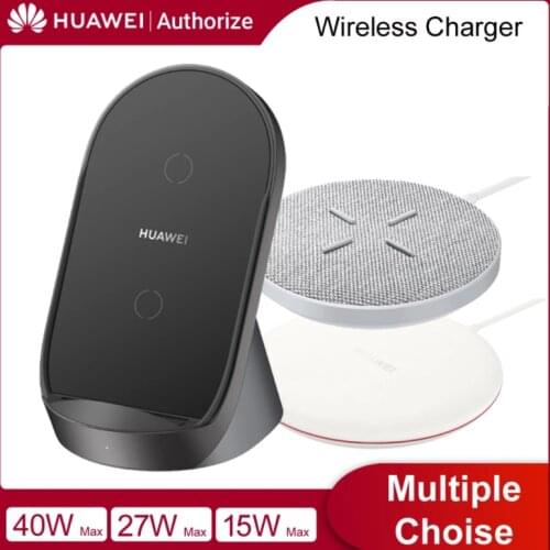 Original Huawei Wireless Charger Super Charge Wireless 15W 27W 40W For Huawei Mate 40 30 Pro iPhone 12 iPhone11 Samsung S12