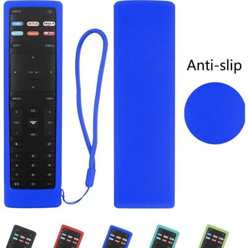 Remote Case Compatible for Vizio XRT136 Smart TV Remote Skin-Friendly Shockproof Silicone Cover Washable Anti-Lost with Loop