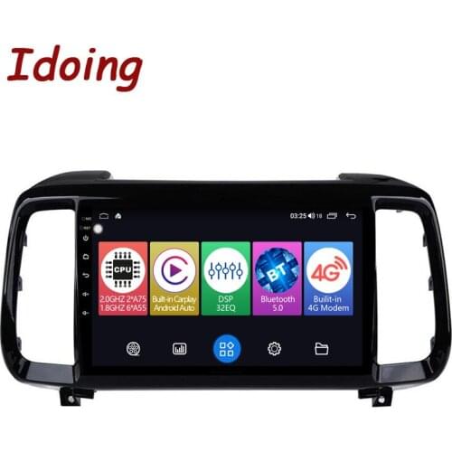 Idoing 9"Car GPS Navigation Android Auto And Carplay Radio Media Player For Hyundai IX35 2018 2019 2020 Head Unit Plug And Play