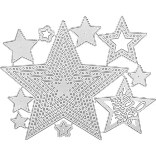 Julyarts Star Cutting Dies New Arrival Stencil Scrapbooking Card Album Making Embossing Punch Craft