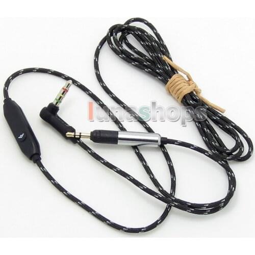 LN004764 With Mic Remote Hi-OFC Cable For Sennheiser HD598 HD558 HD518 Headphone Earphone