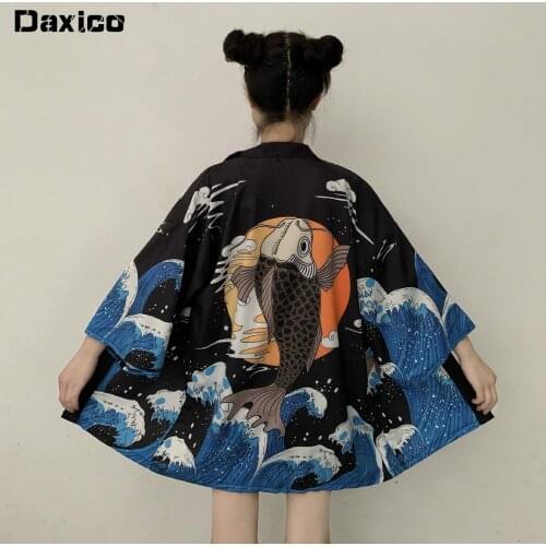 New Japanese Kimono Traditional Cardigan Women Summer Haori Samurai Kimonos Karate Streetwear Shirt Chinese Hanfu Costume
