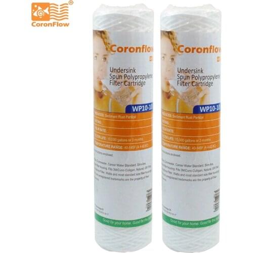 Coronwater 2.25x 10" String Wound Polypropylene 10 micron Water Filter Cartridge WP10-10