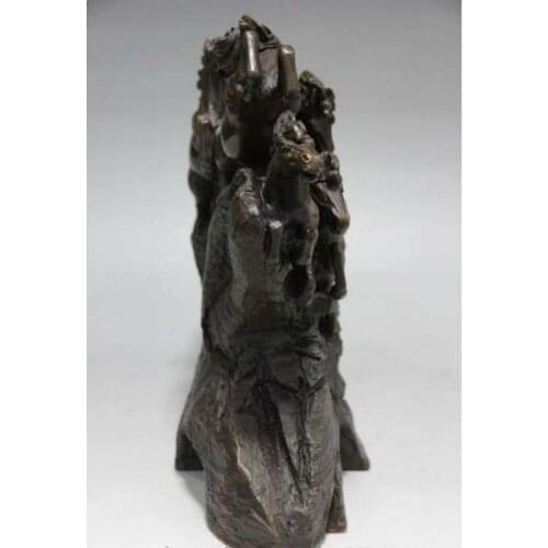 China Folk Bronze Copper running Fly Eight Steed Horse Success Sculpture statue