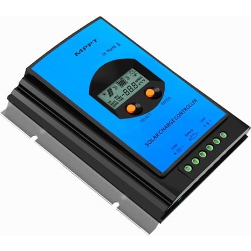 MPPT Solar Charge Controller 30A Backlight LCD Display 12V 24V Solar Regulator for Max 100V Solar Panel Input