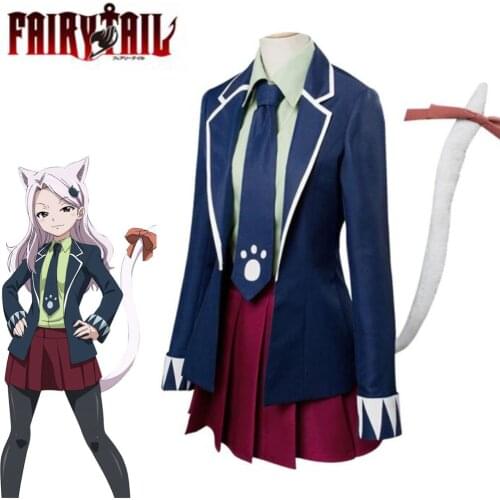 Anime Fairy Tail Final Season Carla Human Form Cosplay Costume Suit Uniform Jacket Halloween Carnival Costumes For Women Girls