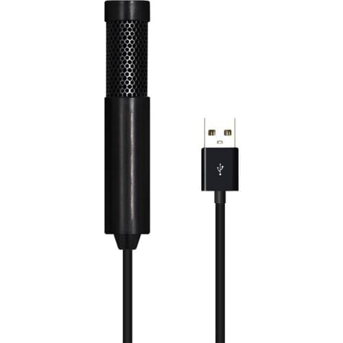 USB Plug/3.5mm Condenser Microphone Portable Mini Mic for Laptop Computer for Online Singing Video Conference Netmeeting