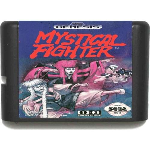Mystical Fighter 16 bit MD Game Card For Sega Mega Drive For Genesis