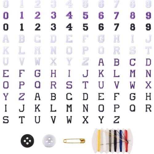 DIY Jewelry Making Kits with Computerized Embroidery Cloth Iron on/Sew on Patches Sewing Kits inclde Plastic Button Thread Cords