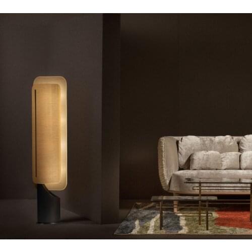 Postmodern living room floor lamp light luxury fabric simple study designer nordic bedroom bedside lamp