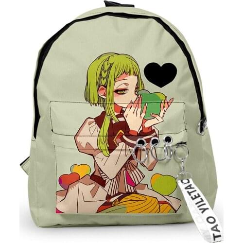 2020 New Anime Toilet-bound Jibaku Shounen Hanako-kun Backpack Travel Backpack Women Student girl Canvas Bag unisex