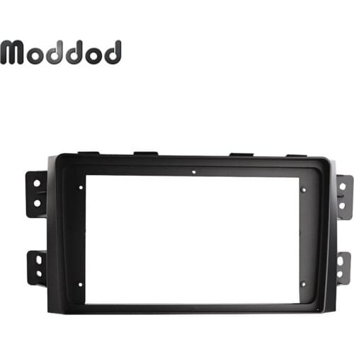 Radio Fascias Fit for KIA BORREGO MOHAVE 2010 9 INCH Stereo GPS DVD Player Install Surround Trim Panel Dashboard Kit Frame Bezel