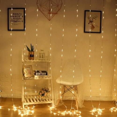 Christmas Lights Outdoor Decoration Led Curtain Icicle String Lights Garden Xmas Party Decorative Lights