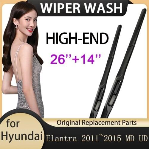 Car Wiper Blade for Hyundai Elantra 2011~2015 MD UD Avante Windscreen Windshield Wipers Car Accessories J U Hook 2012 2013 2014