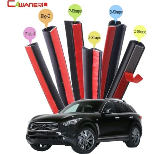 Cawanerl Car Door Hood Trunk Seal Sealing Strip Kit Rubber Weatherstrip Seal Edge Trim For Infiniti FX FX35 FX37 FX45 FX50