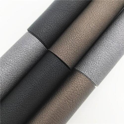 Vintage Litchi Synthetic FAux Leather Fabric Sheets Felt Backing Vinyl Leather for Earrings Bows bags Shoes DIY FZ176