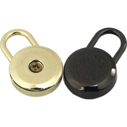 1pcs Fashion Metal Spring Lock Bag Decoration Mini Padlock Suitcase Luggage Box Key Lock Without Key DIY Hardware Accessories