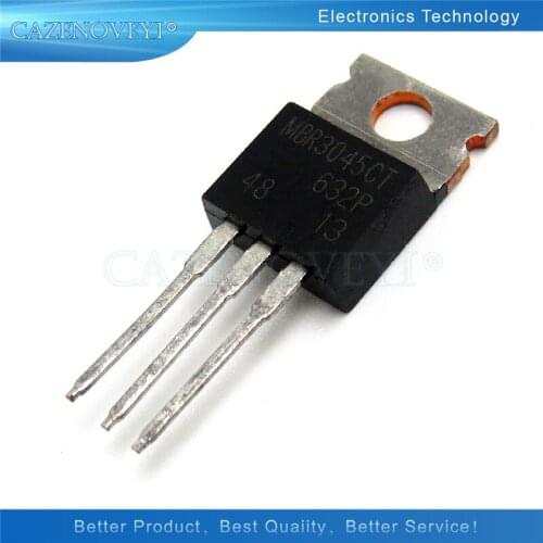 10pcs/lot MBR3045CT MBR3045 MBR3045C 30A 45V TO-220 In Stock