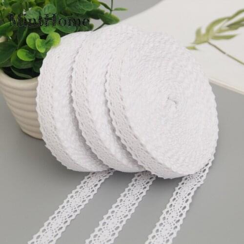 15 M / Roll 2cm Cotton Lace Curtain Lace Accessories DIY Clothing Bleached Lace