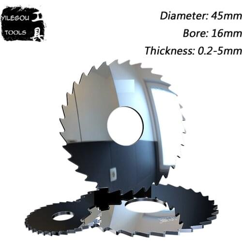45 x 13mm Solid Alloy Tungsten Milling Cutter. 45mm Carbide Circular Saw Blades Cutting Aluminum, Copper Metal, PDF. ( 0.2-5mm )