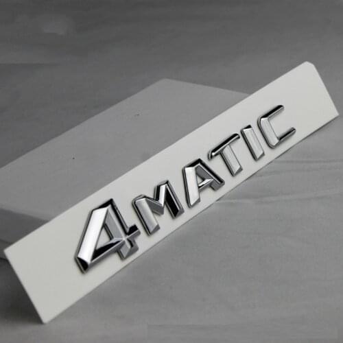 ABS 4MATIC Badge Car Rear Emblem Sticker for Mercedes Benz W117 Cla45 W205 C63 W212 E63 W207 W176 A45 X156 Gla45 AMG Styling