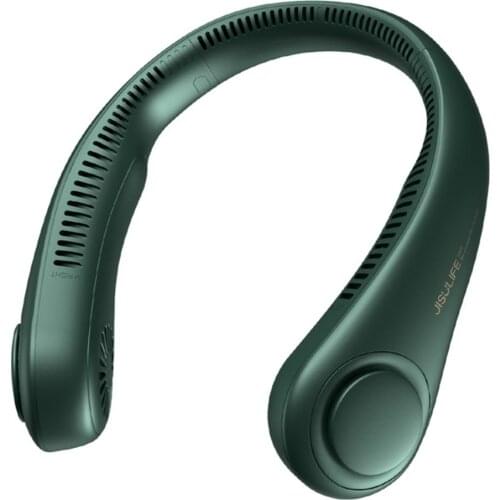 Mini Bladeless Cooling Fan Neck Fan USB Rechargeable Fan Mute Sports Fans Leafless Hanging Neck For Home Outdoor Ventilador