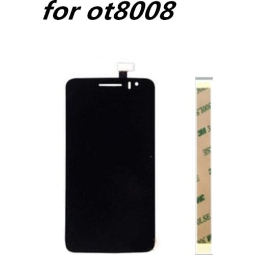 For Alcatel One Touch Scribe OT8008 LCD Assembly Display + Touch Screen Panel Replacement for Alcatel 8008 8008D Cell Phone