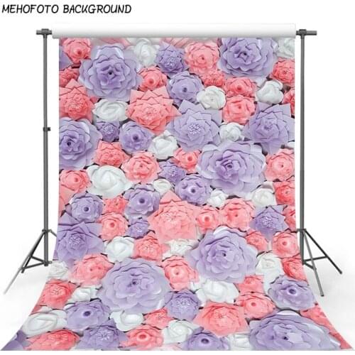 Photography Backdrop Romantic Flowers for Baby 5x7 Photography Backgrounds Pink White Floral Background for Photo Studio Fotos