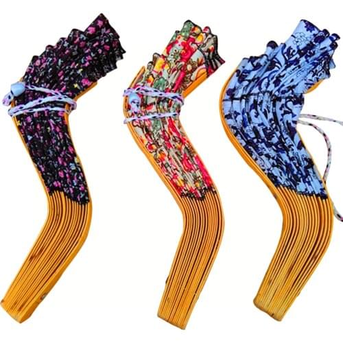 Summer Outdoor Sports Beach Tourism Sun Protection Foldable Cap Bamboo Fan Hat Ladies Outdoor Sunshade Hat Random Color