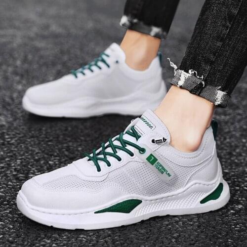 2021 Summer Men Sneakers Fashion Trend Casual Flats Sports Shoes Male Mesh Breathable Comfortable Lace-Up Shoes