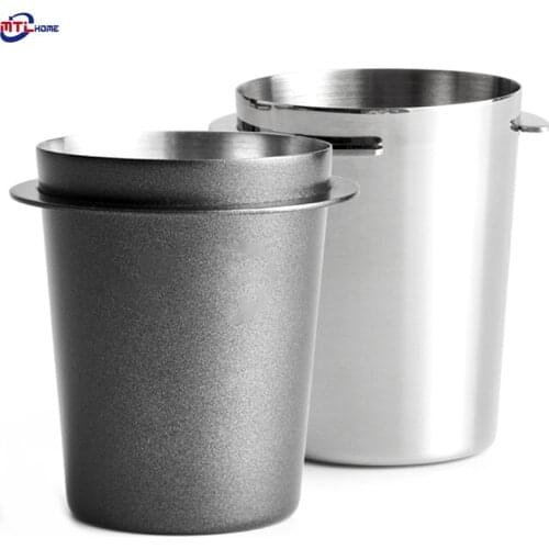 51mm 58mm 304 Stainless Steel Coffee Dosing Cup Grinder Sniffing Mug Powder Feeder for DelonghI Roket Nova Portafilter