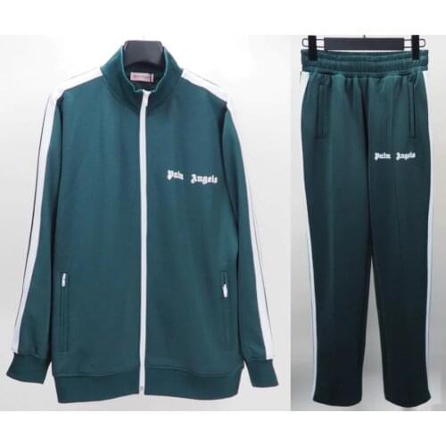 Letter Palm Angels Lovers Men Women Style Fashion Sport Jacket Long Sleeve Pants Trousers Boyfriend Gift Sportswear Set