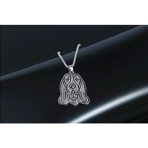 Fashion Pendant Necklace dog puppy Basset Hound necklace pendant Animal Jewelry For Girl Women One Piece