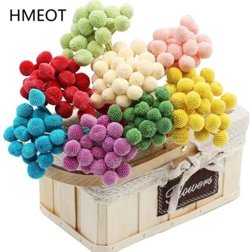 Natural Dried Flower Eternal Colorful Ball Preserved Flower Bouquet Gifts Cratf Wedding Home Chrismas Decor Photo Props 10pc/lot