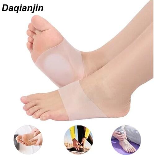 Arch Support Orthopedic Feet Pad Man Woman Flat Feet Plantar Fasciitis Pain Relief Soft Gel Insole Sports Socks Foot Care Tool